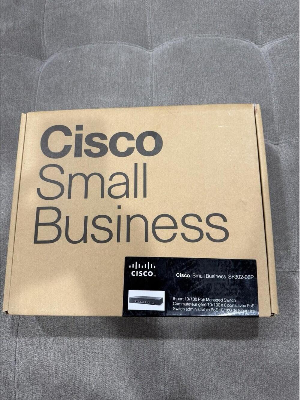 Cisco SF302-08PP 8-port 10/100 PoE+ Managed Switch - Black